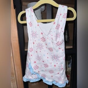 Smock Candy ruffle american fireworks USA 4th july print top toddler girl swing